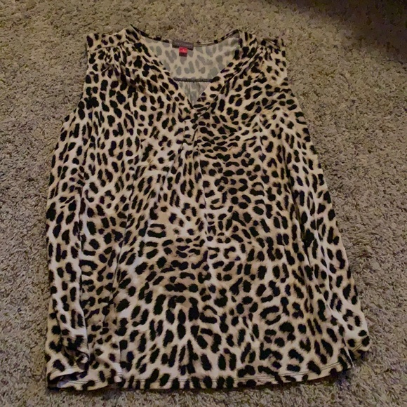 Vince Camuto Tops - Vince Camuto - v neck tank top - leopard print